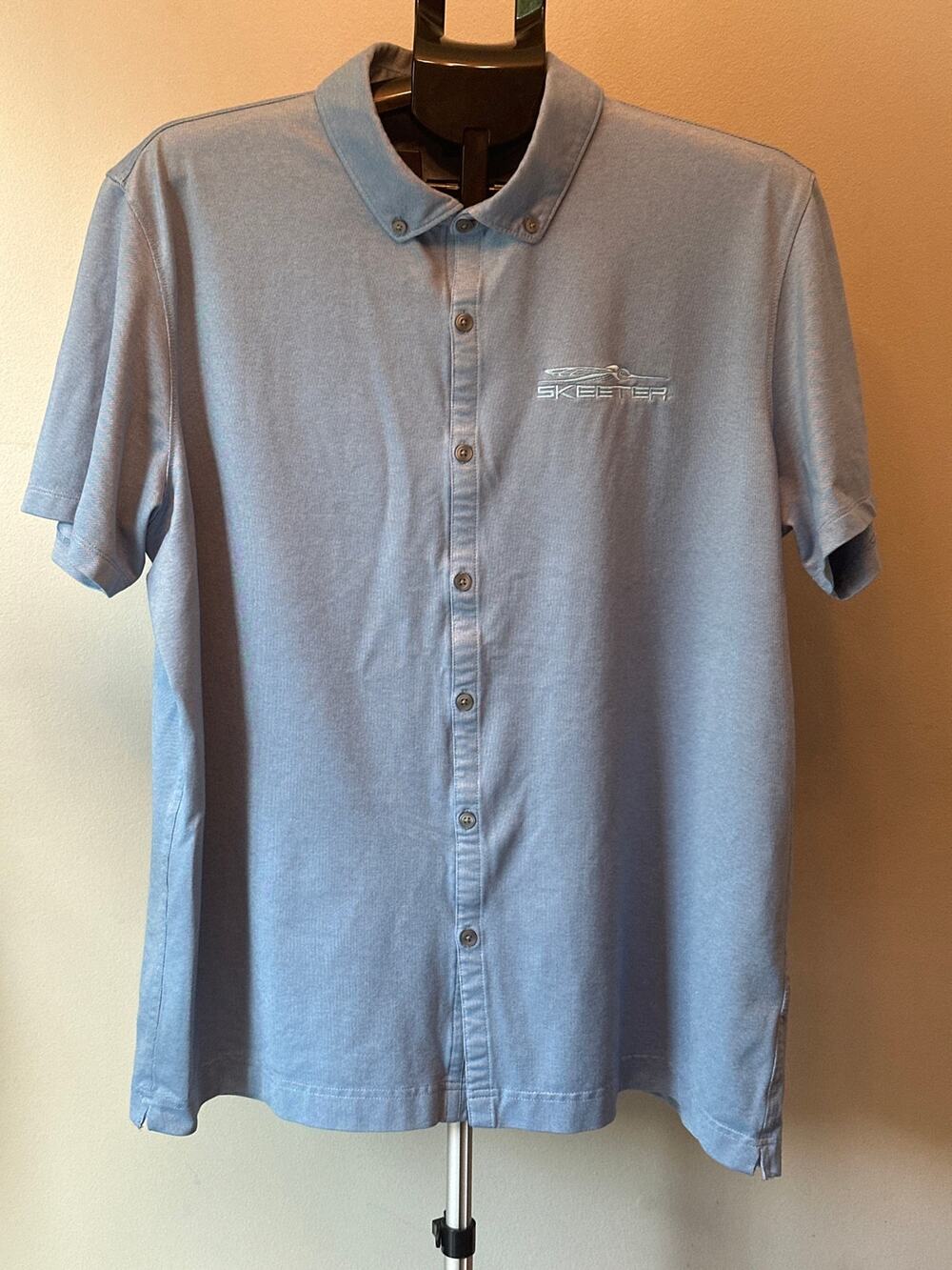 Skeeter Boats Fishing Polo Shirt Men XL Mercer Mettle Cotton Spandex